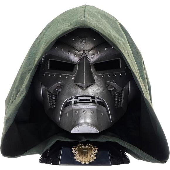 Marvel Legends Doctor Doom Helmet Adult Gray Roleplay Collectible Mask Gear - Picture 1 of 9